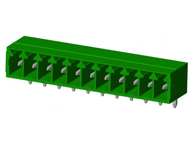 Connector: ontkoppelbare terminal strip; contact; mannelijk Connector: ontkoppelbare terminal strip; contact; mannelijk